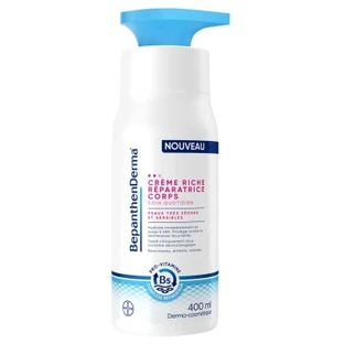 Bepanthen Derma Crème Riche Réparatrice Corps Peaux Très Sèches et Sensibles 400 ml