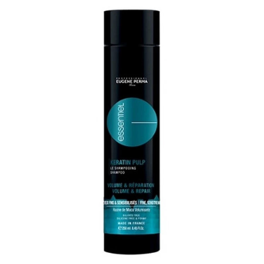 Eugène Perma Professional Eugène Perma Essentiel Champú de queratina para dar volumen y reparar el cabello, 250 ml