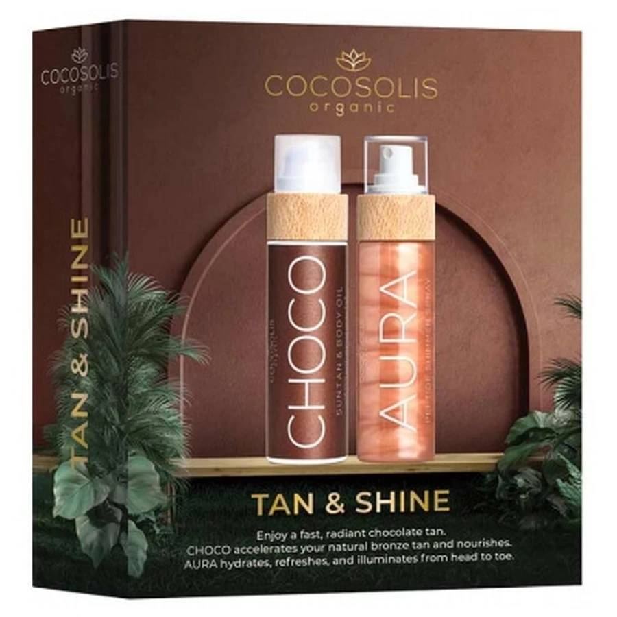 Cocosolis Choco Bräunungsöl 110 ml + Aura Peptide Glow Spray 100 ml