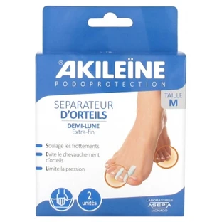Separadores de dedos para la protección de los pies Akileïne, juego de 2