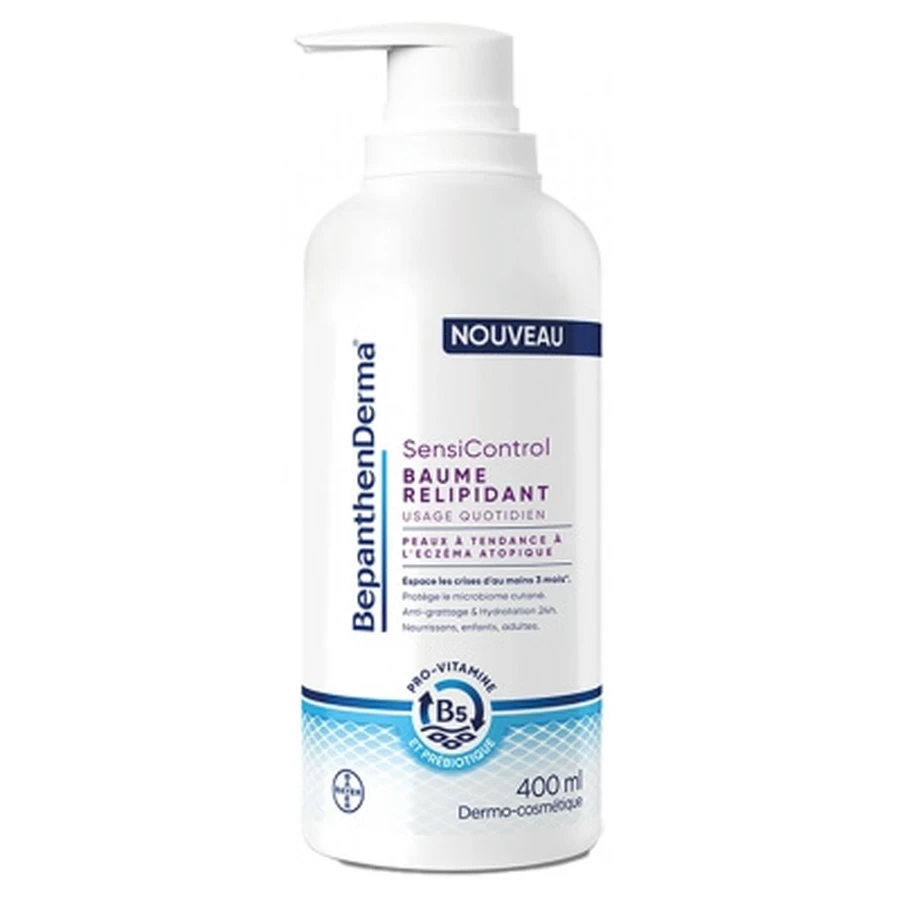 Bepanthen Derma SensiControl Lipidenherstellende Balsem voor de huid die gevoelig is voor atopisch eczeem, 400 ml