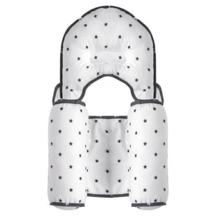 Posicionador con cojín antiplagiocefalia Grey Stars, Sevi Bebe