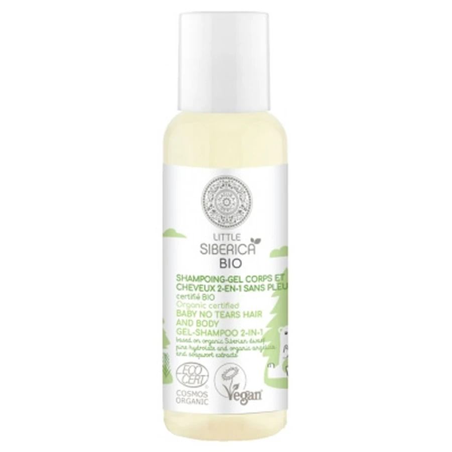 Natura Siberica Little Siberica Organic 2-in-1 Tear-Free Body and Hair Shampoo-Gel, 50 ml