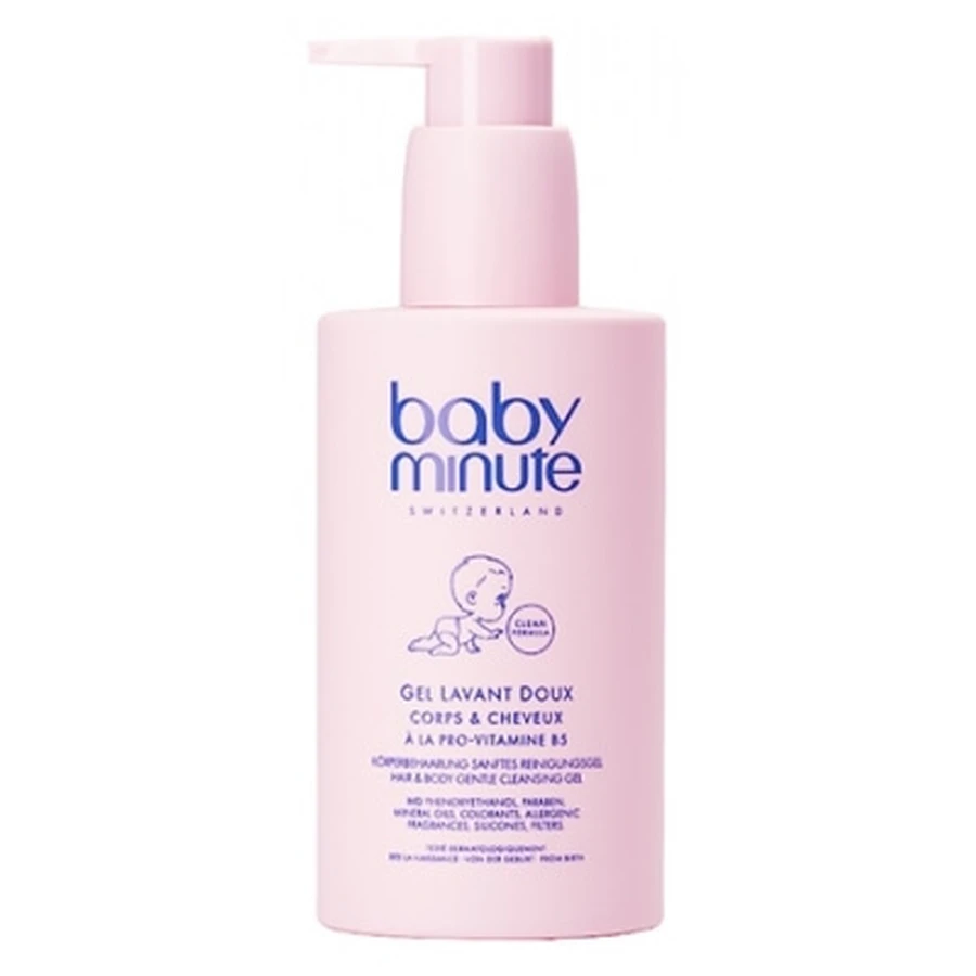 „Skin Minute“, „BODY' Minute“, sanftes Duschgel für Körper und Haare, „Baby Minute“