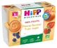 HiPP 100% fruit: appels, bananen en bessen — voor baby’s vanaf 6 maanden — biologisch — 4 potjes