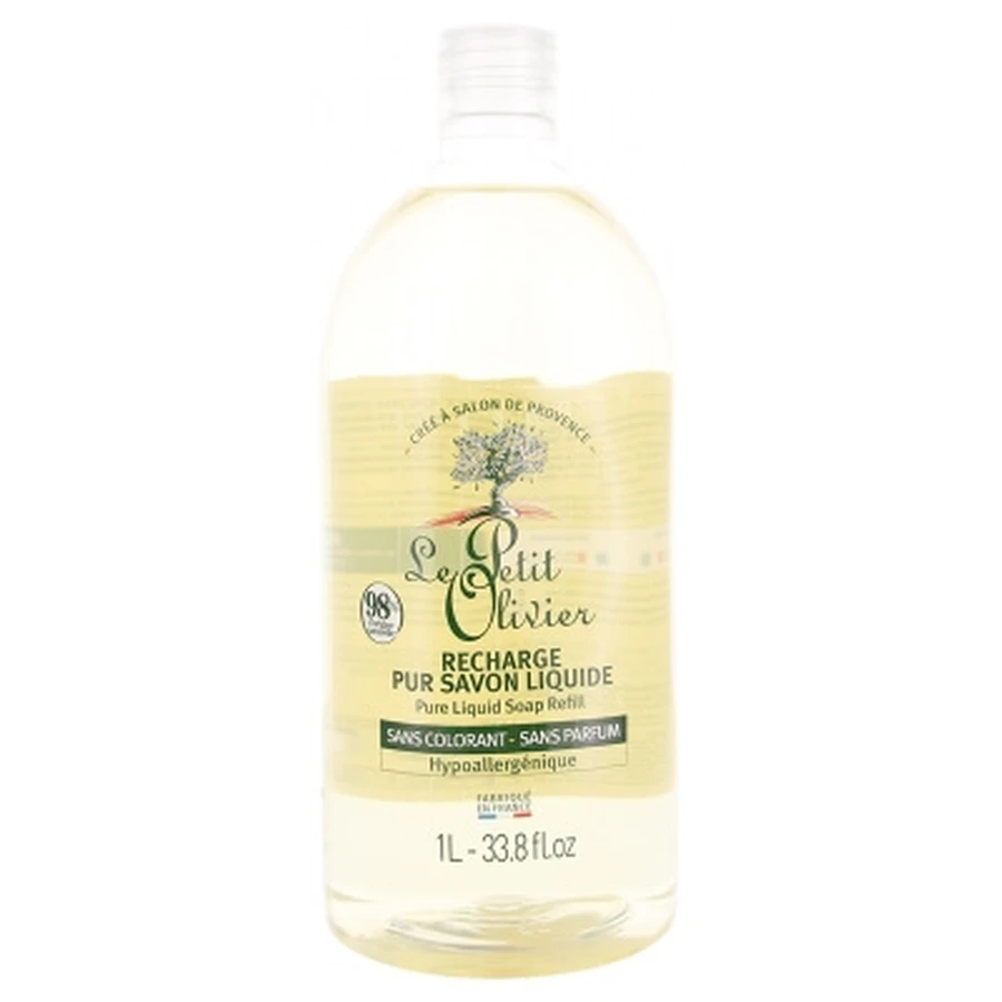 Le Petit Olivier Pure vloeibare zeep, navulling van 1 liter