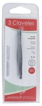 3 Claveles Black Crab-Tip Tweezers, 8 cm