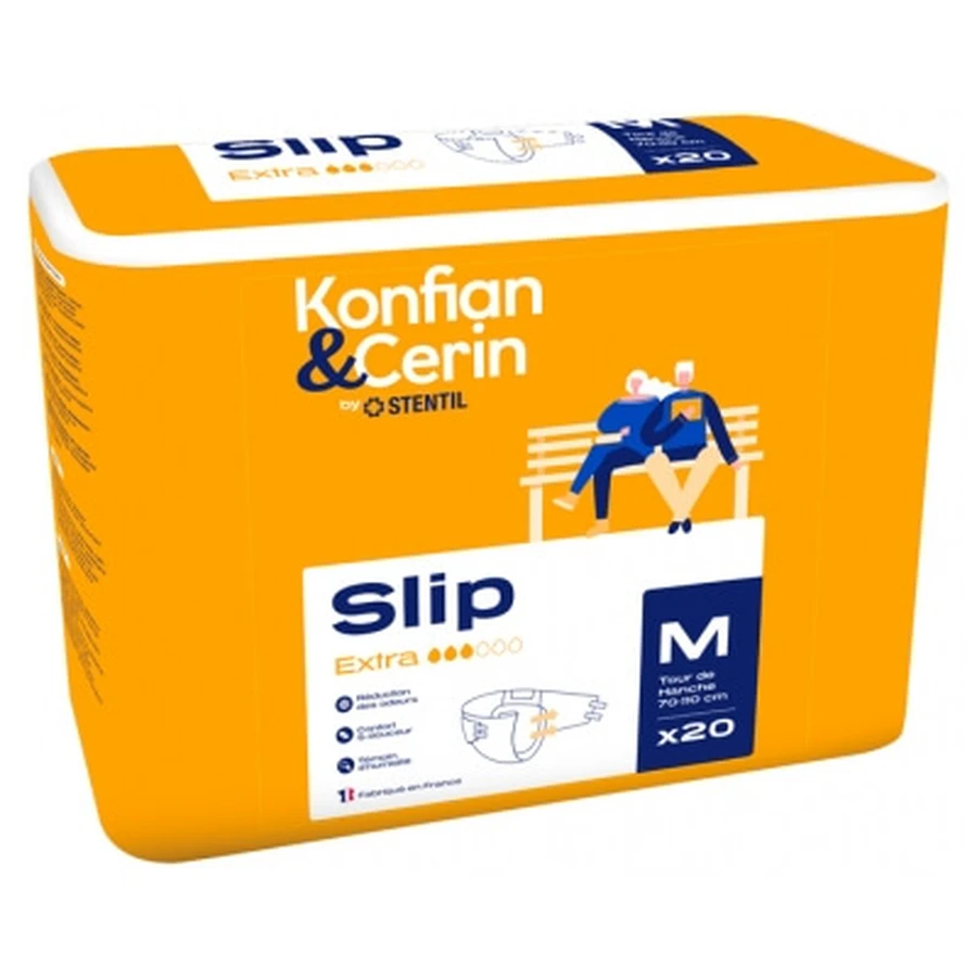 Stentil Konfian & Cerin Slip Extra 20 complete luiers voor volwassenen, maat M