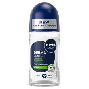Nivea Men Derma Control Sensitive 72-Hour Antiperspirant Deodorant Roll-On, 50 ml