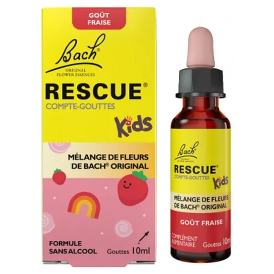 Rescue Bach Kids, gocce al gusto di fragola, 10 ml