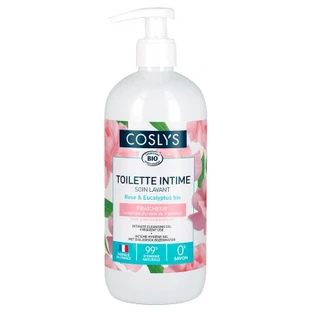 Gel íntimo refrescante orgánico de rosa y eucalipto de Coslys, 500 ml