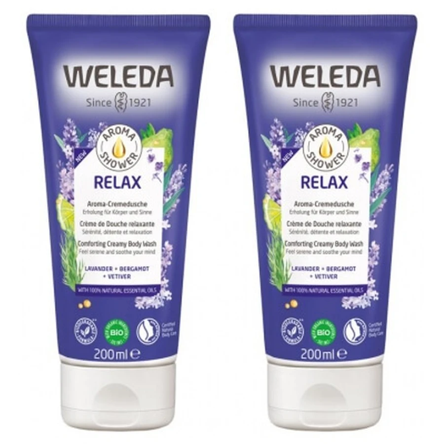Weleda Relax Kalmerende Douchecrème, 2-pack (elk 200 ml)
