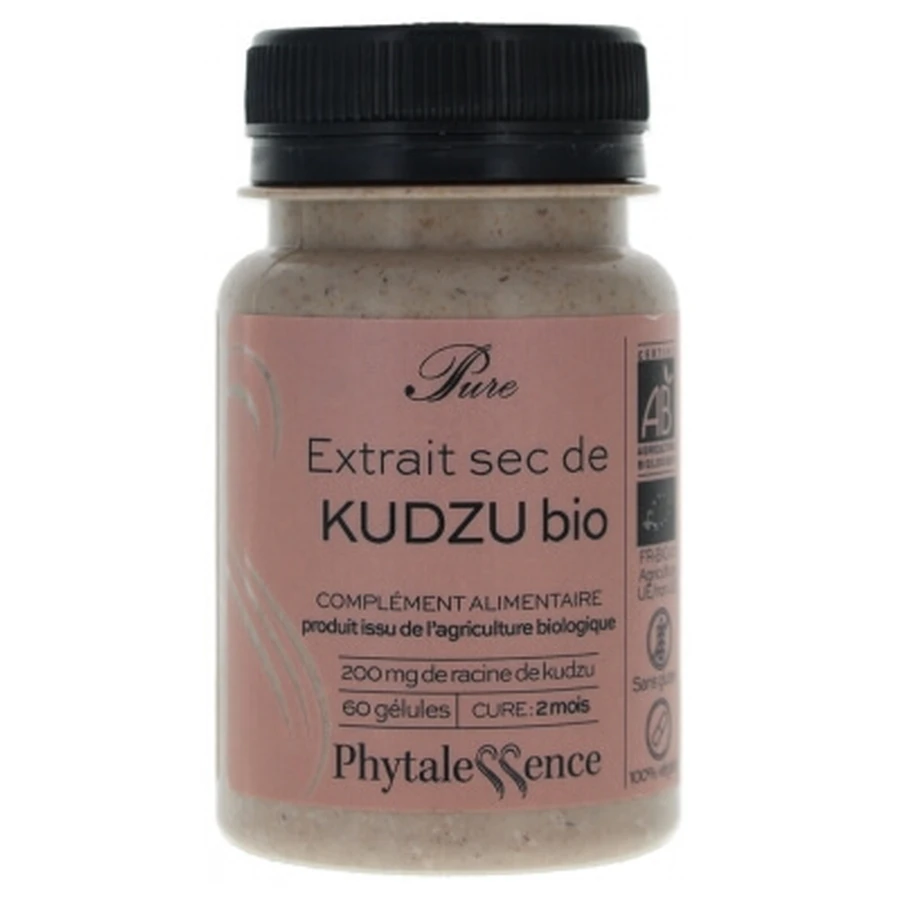 Phytalessence Pure Organic Kudzu, 60 Capsules