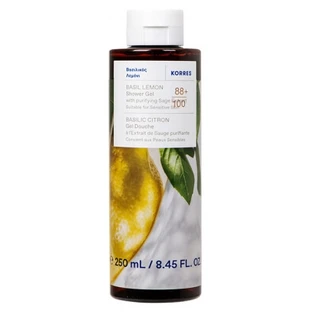 Korres Duschgel mit Basilikum und Zitrone, 250 ml
