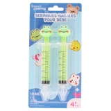 Französische Nasenspritzen für Babys ab 4 Monaten, Frosch-Design, 2 x 10 ml