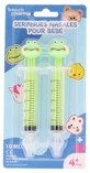 French Pharma Nasal Syringes for Babies 4 Months and Older, Frog Design, 2 x 10 ml