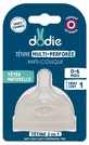 Chupete anticólicos Dodie con múltiples perforaciones, flujo lento, 0-6 meses