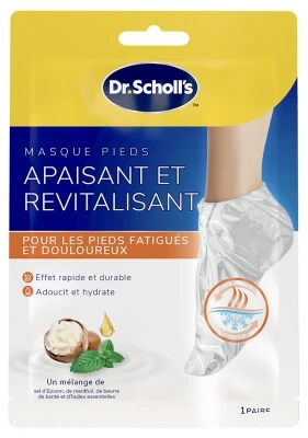 Scholl Soothing and Revitalizing Foot Mask, 1 Pair