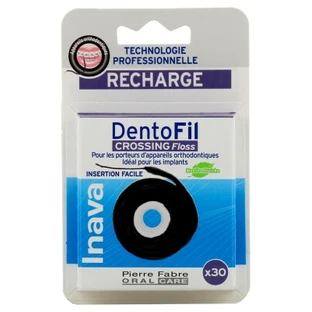 Inava Dentofil Crossing Zahnseide, Nachfüllpackung, 30 m