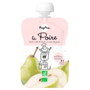 Popote Gourde La Poire Bio-Birnenkompott, für Babys ab 4–6 Monaten, 120 g