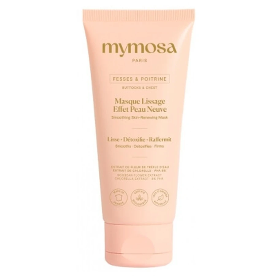 Mascarilla alisadora para glúteos y pecho Mymosa con efecto «piel nueva», 100 ml