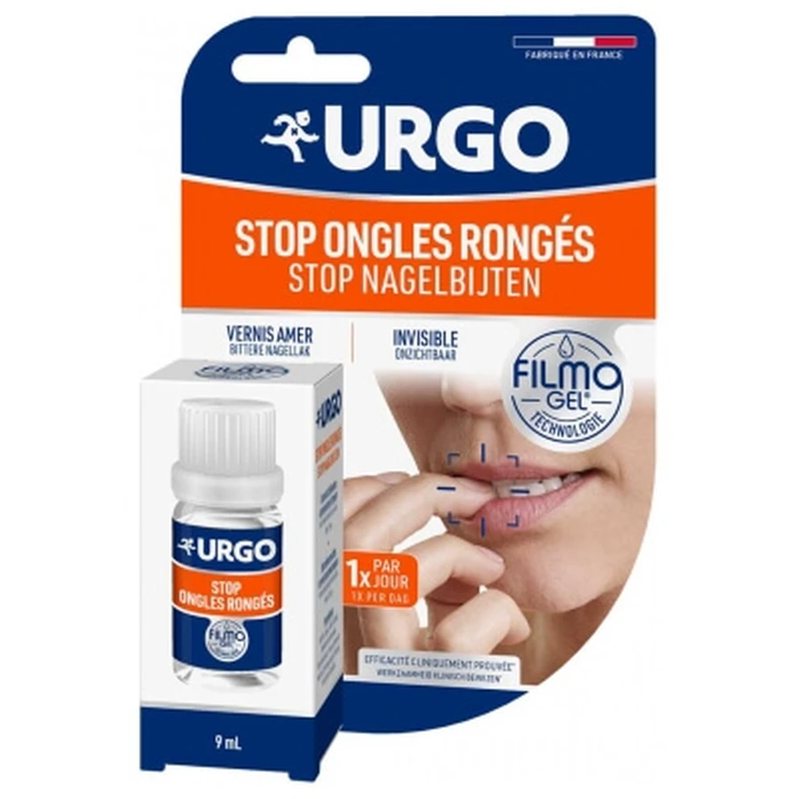 Urgo Filmogel Stop Nagelbijten: bitter smakende, onzichtbare nagellak, 9 ml