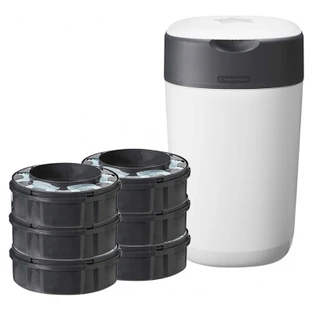 Tommee Tippee Twist & Click Windeleimer + 6 Nachfüllpackungen