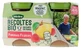 Blédina Organic Harvests: Appels en aardbeien, voor baby’s vanaf 4–6 maanden, biologisch, 2 potjes