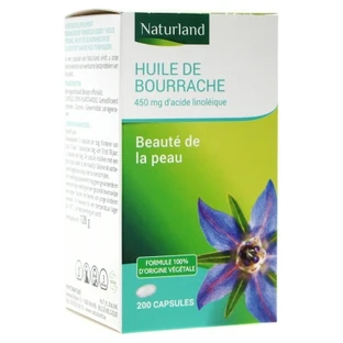 Naturland-borageolie, 200 capsules