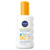Nivea Sun Sensitive Protect: Spray solar para bebés y niños, SPF 50+, 200 ml