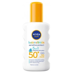 Nivea Sun Sensitive Protect: Spray solar para bebés y niños, SPF 50+, 200 ml
