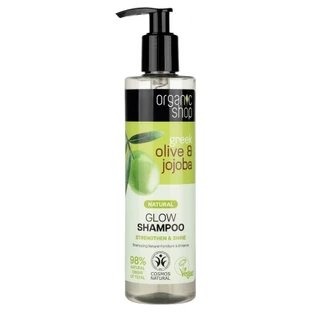 Organic Shop Natuurlijke versterkende en glansgevende shampoo met olijf en jojoba, 280 ml