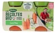 Blédina Les Récoltes Bio Wortelen, voor baby’s vanaf 4–6 maanden, biologisch, 2 potjes