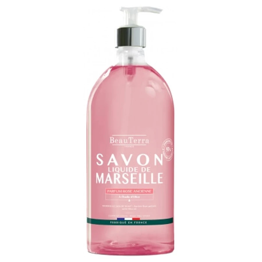 BeauTerra Marseille Flüssigseife, „Old-Fashioned Rose“, 1 l