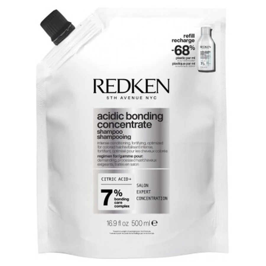 Redken Acidic Bonding Concentrate Strengthening Shampoo Refill, 500 ml