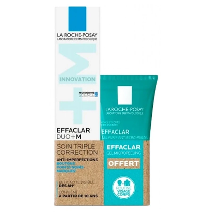 La Roche-Posay Effaclar Duo+M 40 ml + kostenloses Effaclar Purifying Micro-Peeling-Gel 50 ml