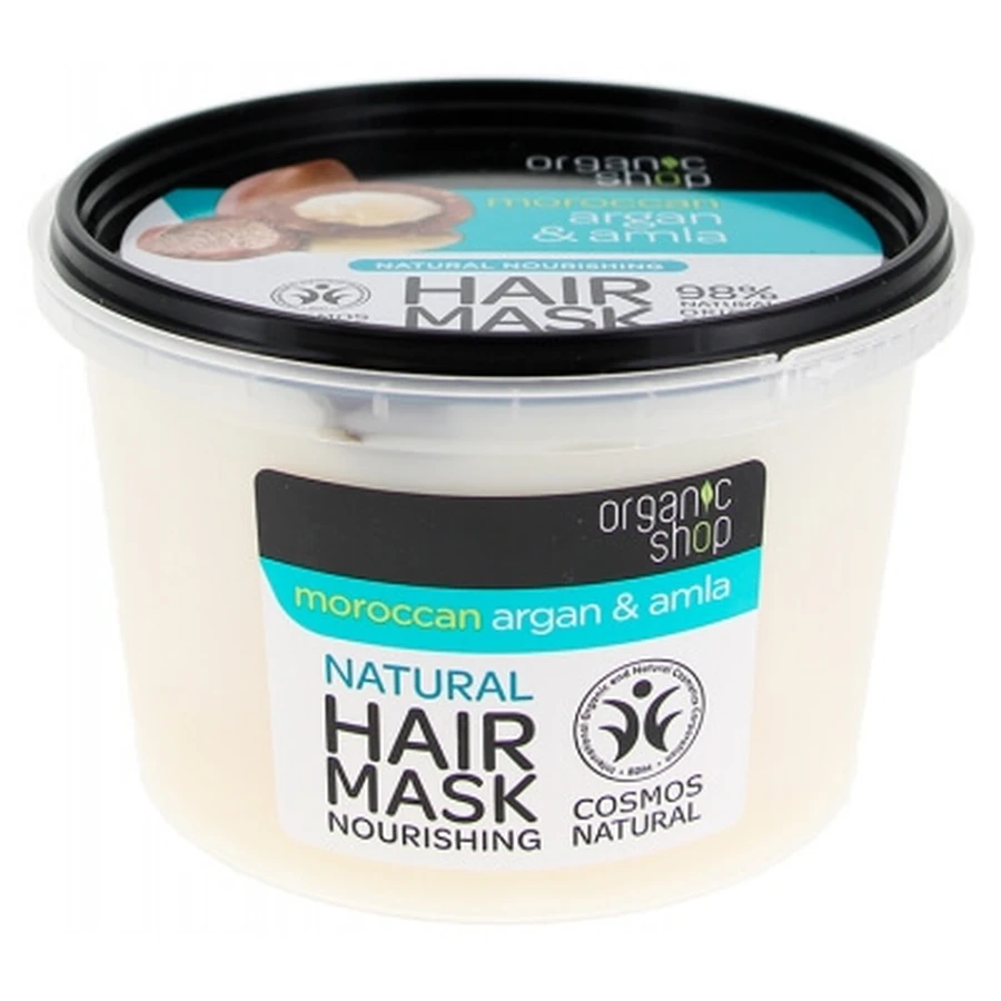 Organic Shop Natürliche, pflegende Argan- und Amla-Haarmaske, 250 ml