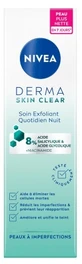 Nivea Derma Skin Clear Tägliche Nacht-Peeling-Pflege für zu Unreinheiten neigende Haut, 40 ml