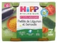 HiPP P'tits Veggies Biologische groenteroerbak met griesmeel, voor baby's vanaf 6 maanden, 2 potjes
