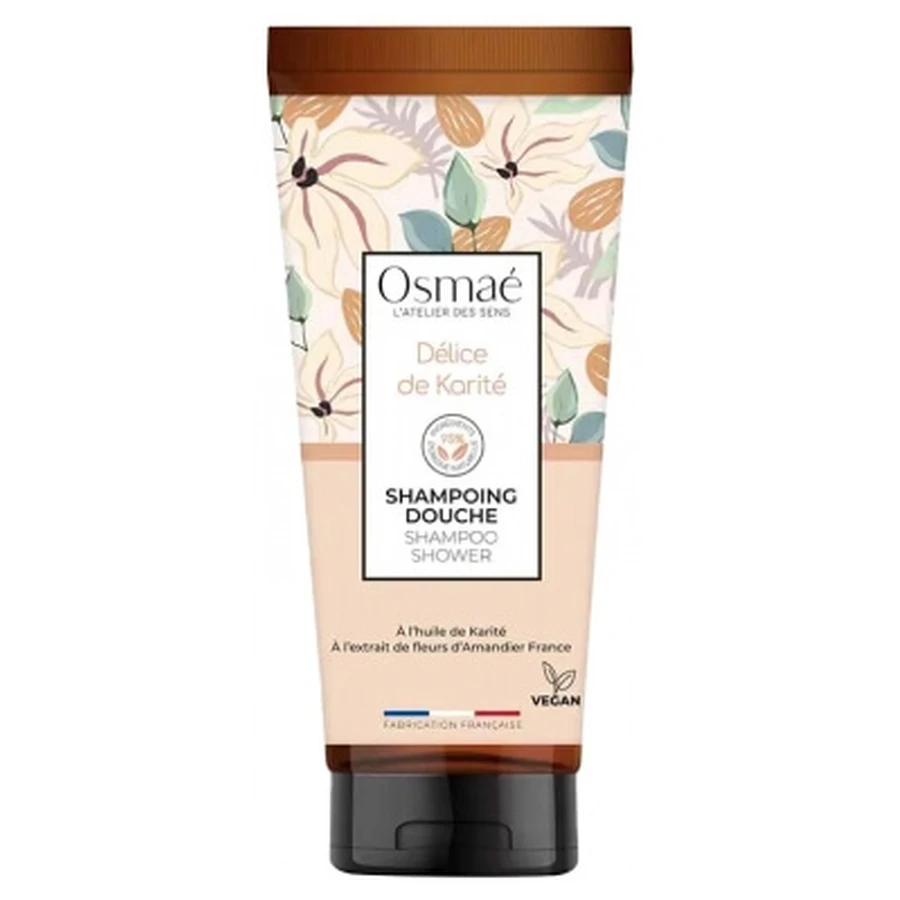 Champú y gel de baño «Delight» con manteca de karité de Osmaé, 200 ml