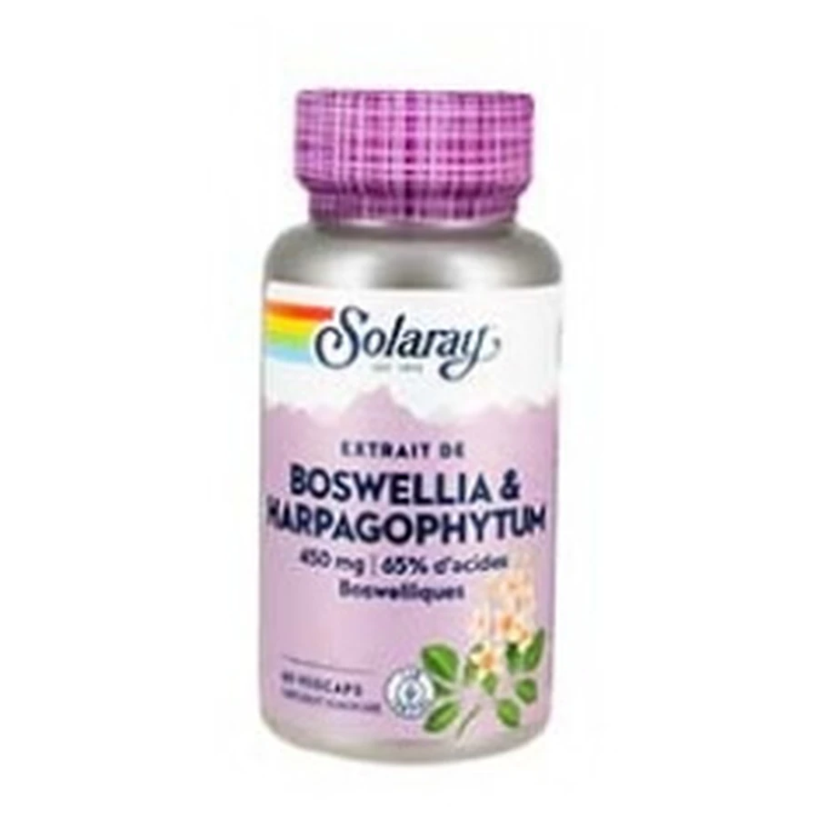 Solaray Boswellia y Harpagophytum, 60 cápsulas vegetarianas