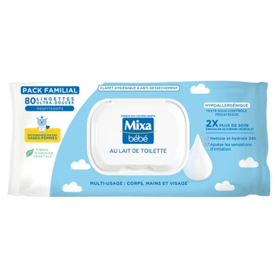 Mixa Baby Reinigingsdoekjes, 80 stuks