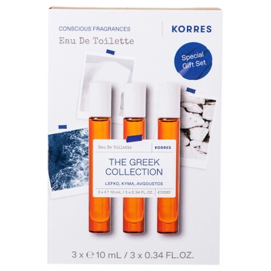 Korres The Greek Collection Eau de Toilette-cadeauset, 3 x 10 ml