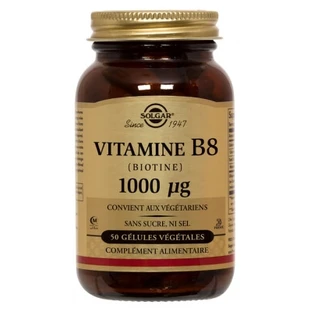 Solgar Vitamina B8 (biotina) 1000 µg, 50 cápsulas vegetarianas