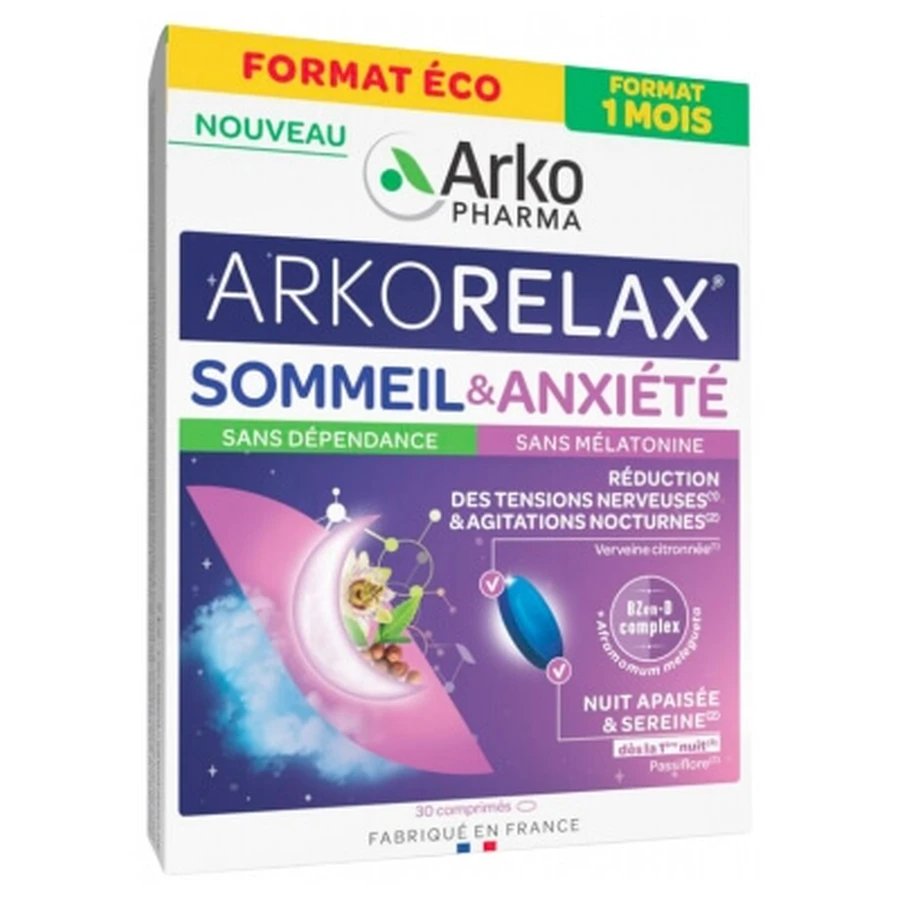 Arkopharma Arkorelax Schlaf & Angstzustände 30 Tabletten