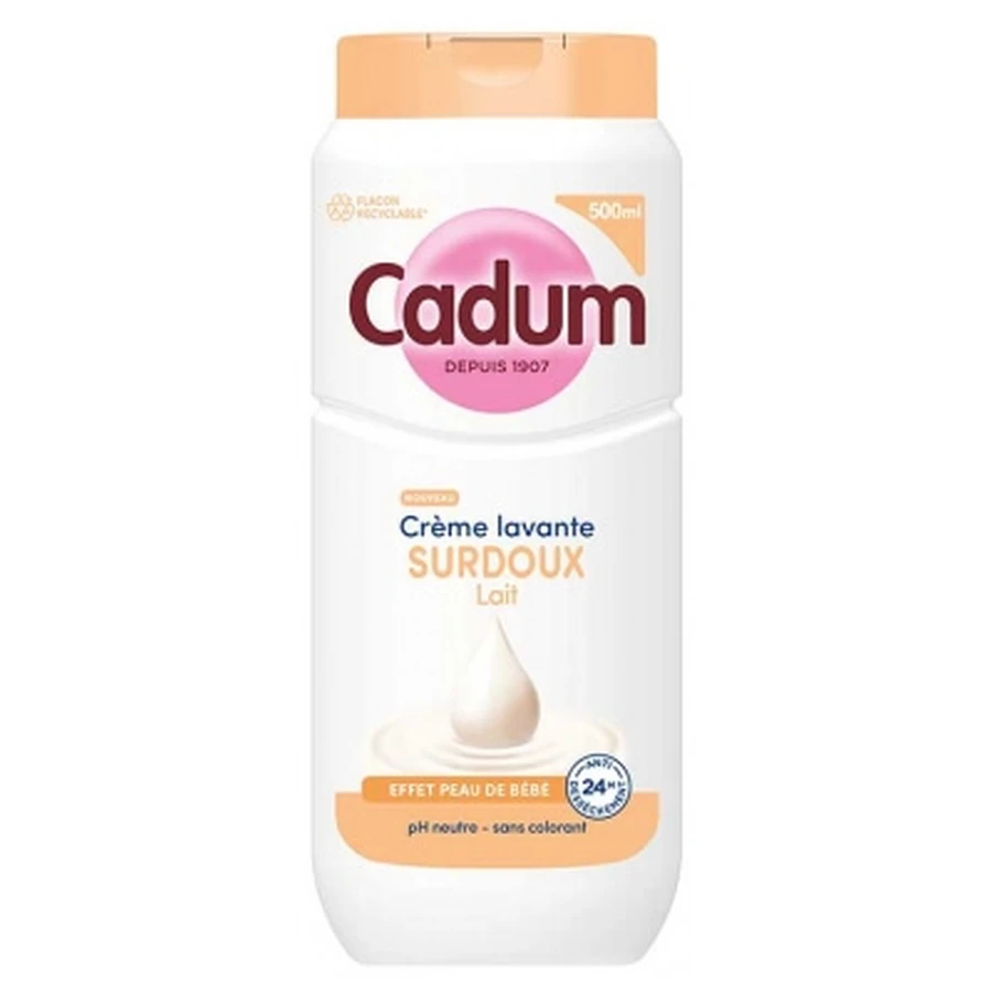 Cadum Crème Lavante Surdoux Lait 500 ml