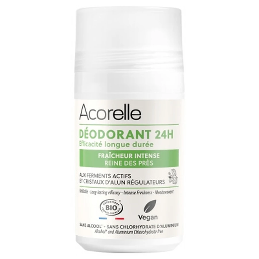Acorelle 24-Hour Intense Freshness Organic Roll-On Deodorant, 50 ml