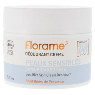 Florame 24-uurs crème-deodorant voor de gevoelige huid, biologisch, 50 g