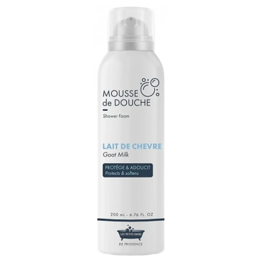 Les Petits Bains de Provence: Espuma de ducha de leche de cabra, 200 ml