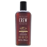 American Crew 3-in-1 Ginger Tea Shampoo, conditioner en douchegel voor haar en lichaam (250 ml), voedend en hydraterend